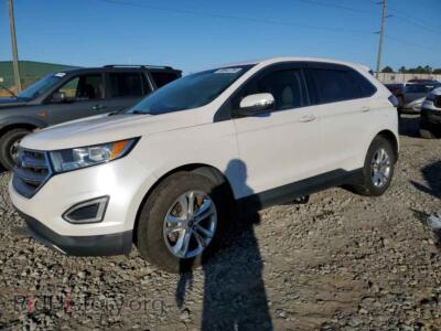 2015 Ford EDGE SEL, белый — VIN 2FMTK3J86FBB11104, Copart