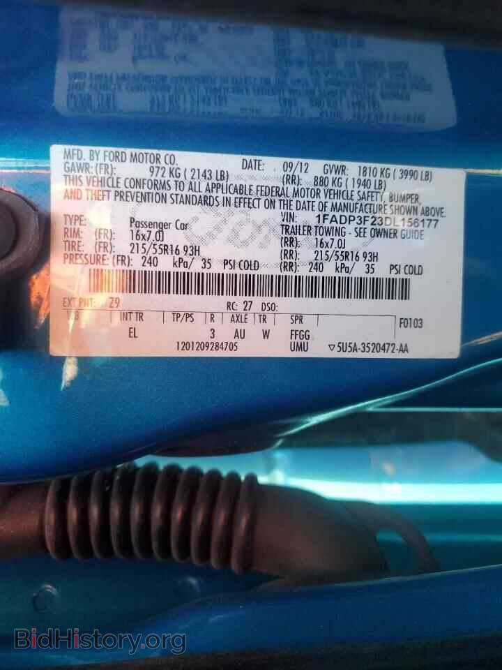 2013 FORD FOCUS - VIN: 1FADP3F23DL156177 - Фото 12