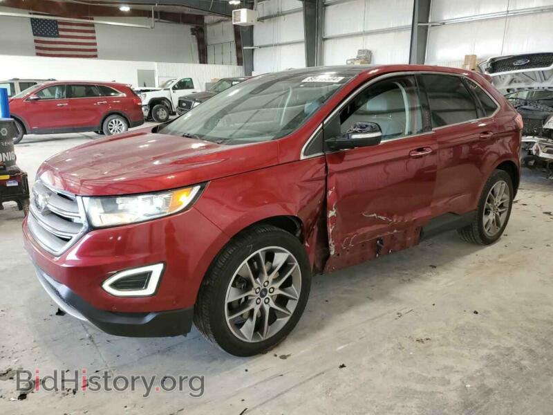 2015 Ford EDGE Titanium (VIN 2FMPK4K97FBB90698) — photo 1 of 13, Copart, damage: side