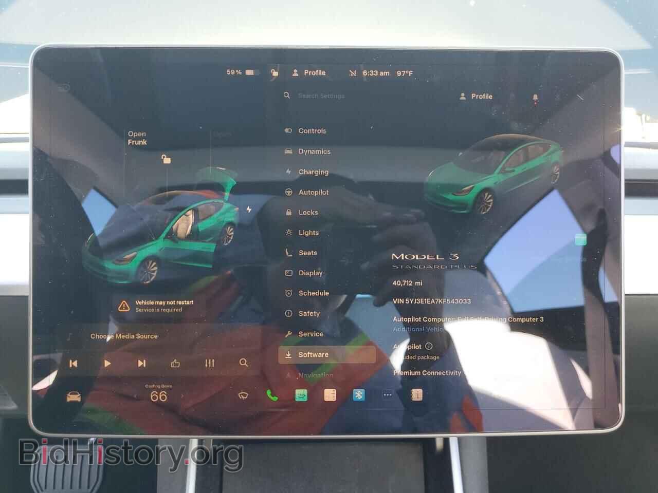 2019 TESLA MODEL 3 - VIN: 5YJ3E1EA7KF543033 - Фото 9