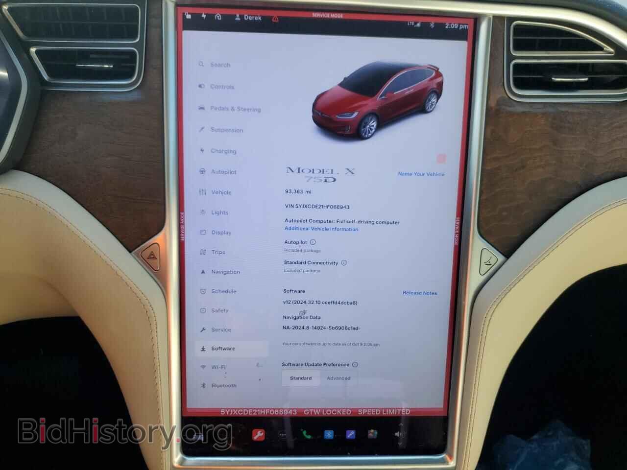2017 TESLA MODEL X - VIN: 5YJXCDE21HF068943 - Photo 9