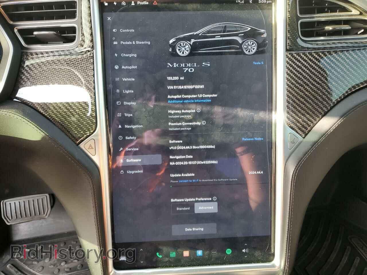 2016 TESLA MODEL S - VIN: 5YJSA1E10GF133141 - Фото 9