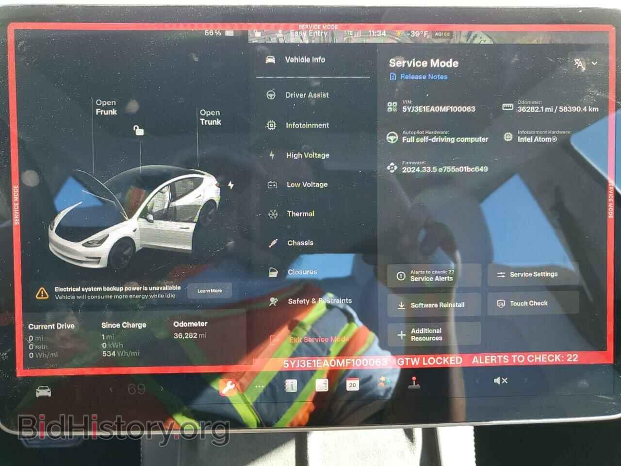 2021 TESLA MODEL 3 - VIN: 5YJ3E1EA0MF100063 - Фото 9