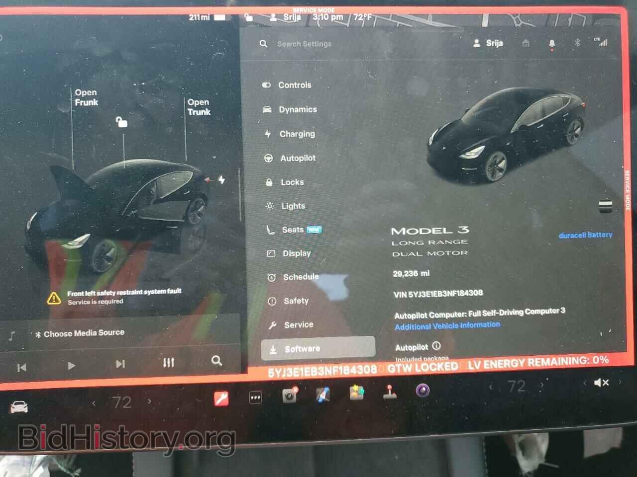 2022 TESLA MODEL 3 - VIN: 5YJ3E1EB3NF184308 - Photo 9