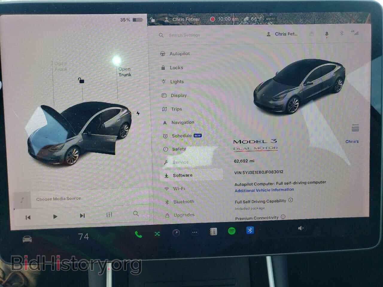 2018 TESLA MODEL 3 - VIN: 5YJ3E1EB0JF083012 - Фото 9