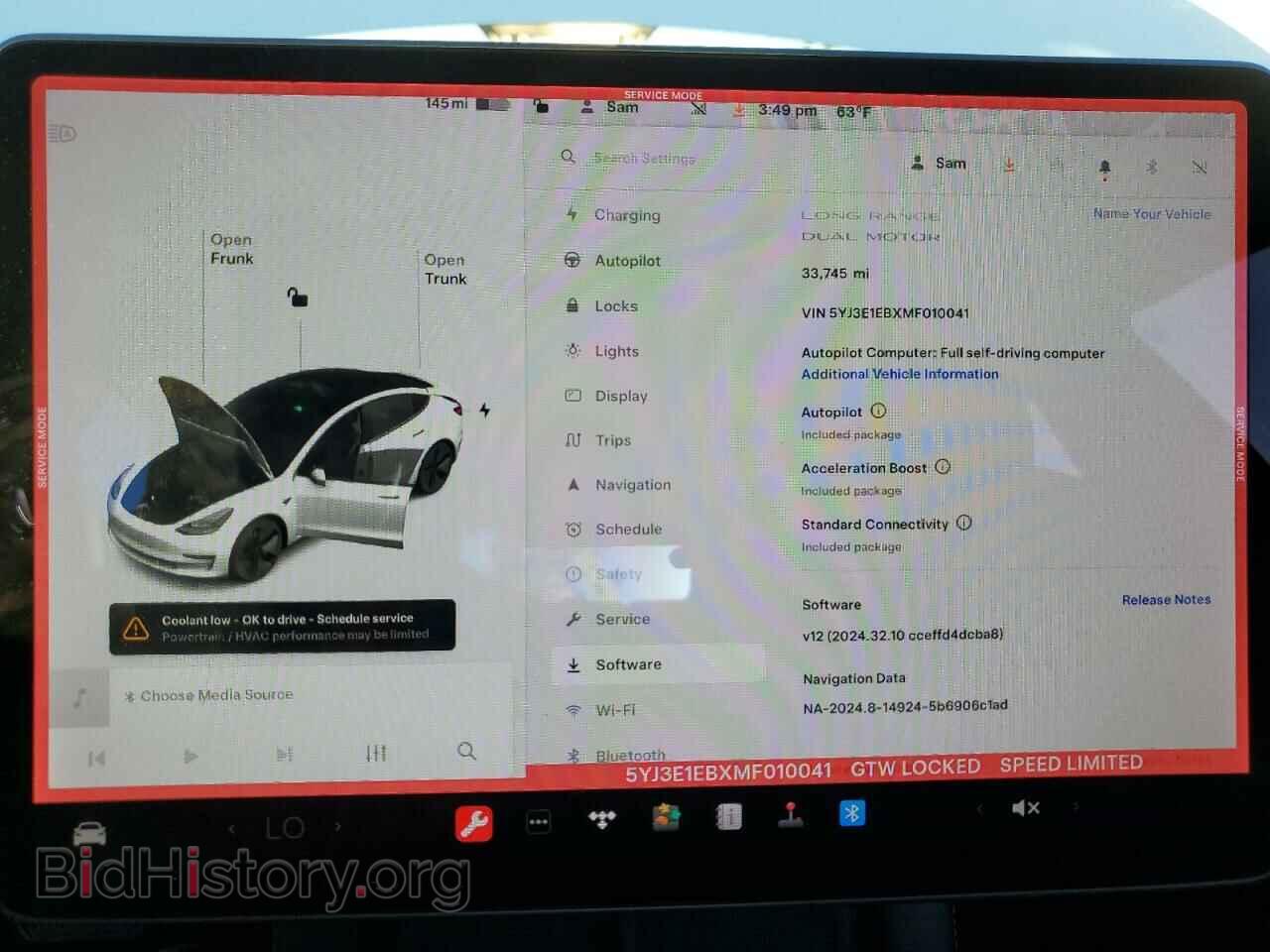 2021 TESLA MODEL 3 - VIN: 5YJ3E1EBXMF010041 - Photo 9