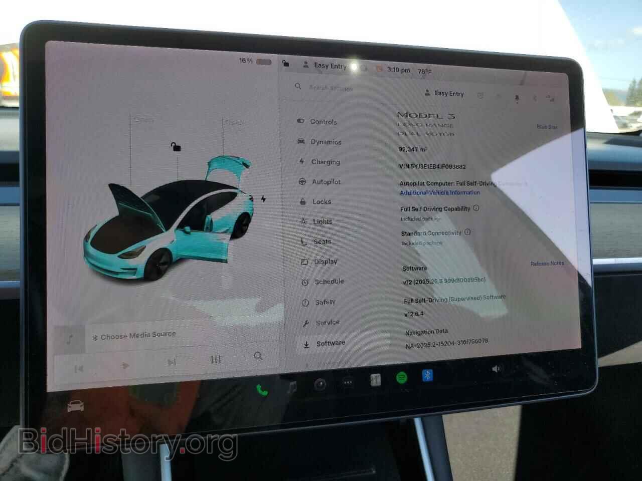 2018 TESLA MODEL 3 - VIN: 5YJ3E1EB4JF093882 - Фото 9