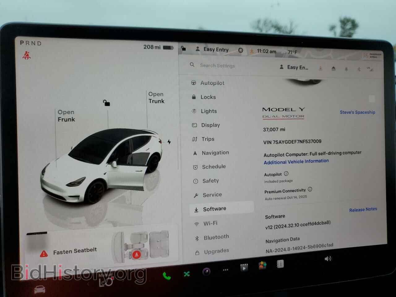 2022 TESLA MODEL Y - VIN: 7SAYGDEF7NF537009 - Фото 9