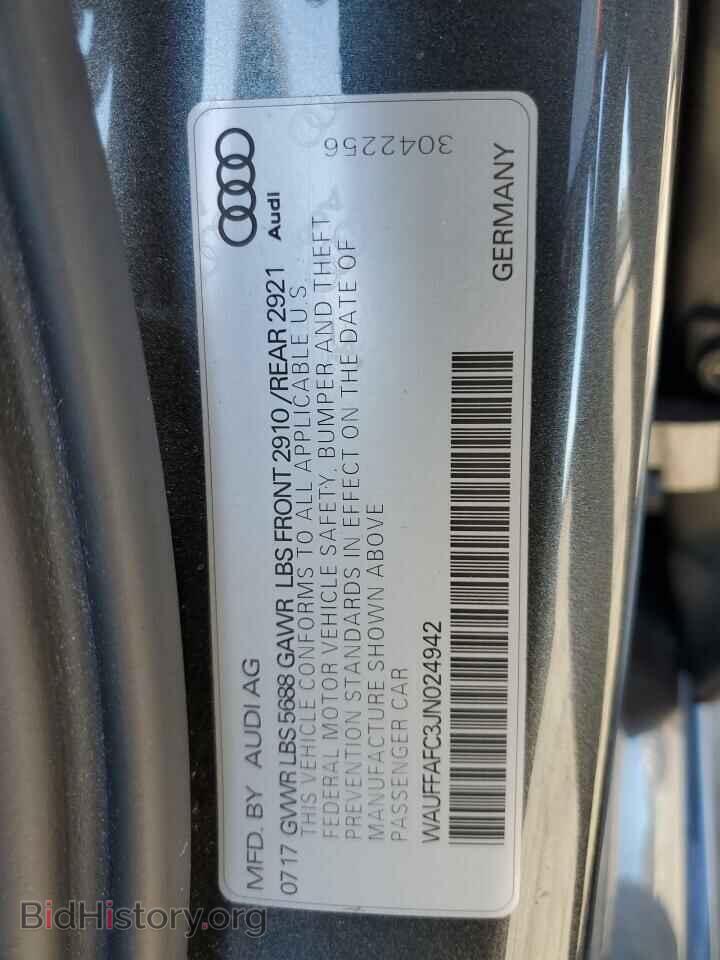 2018 AUDI S6/RS6 - VIN: WAUFFAFC3JN024942 - Фото 12