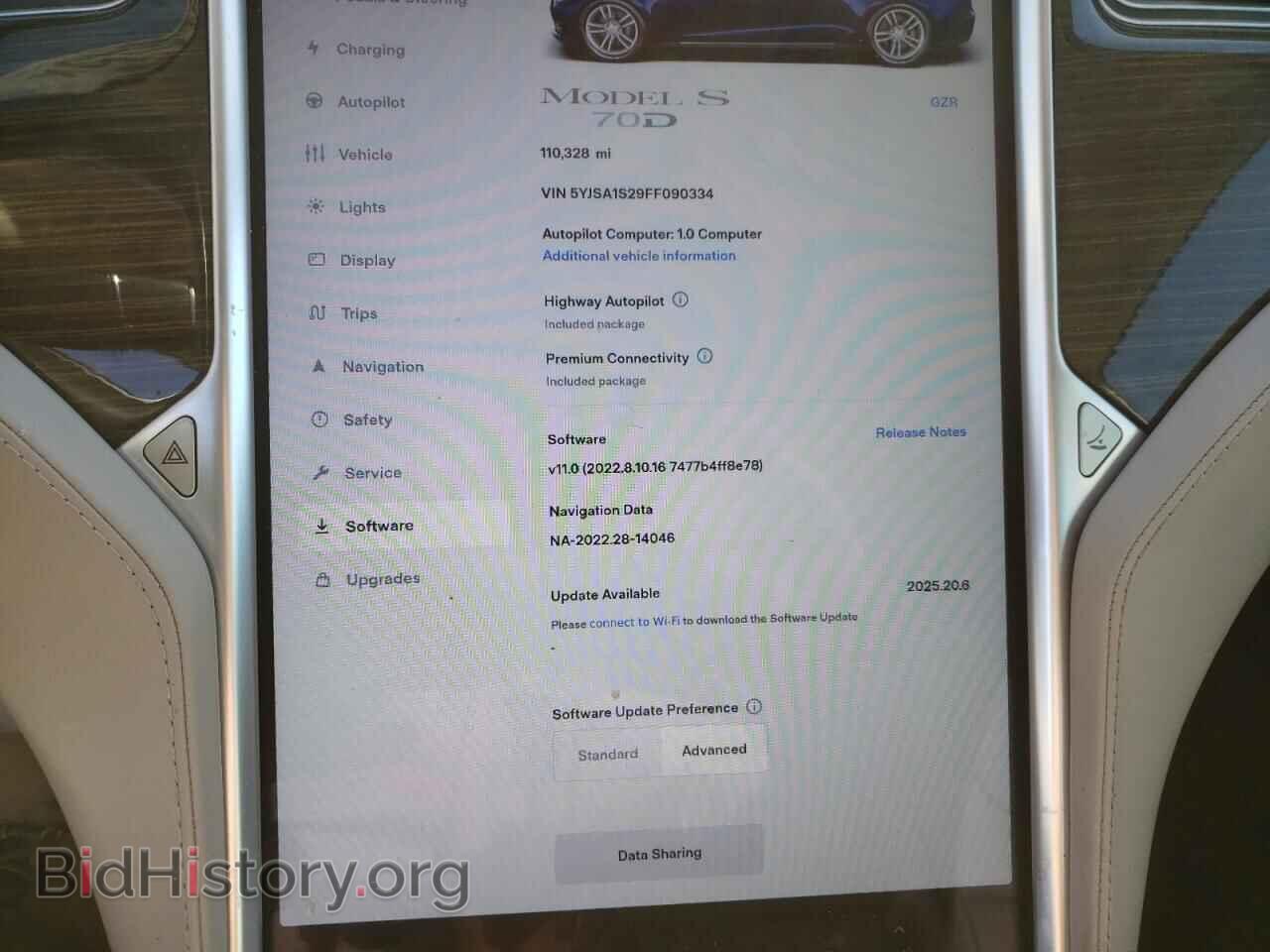 2015 TESLA MODEL S - VIN: 5YJSA1S29FF090334 - Photo 9
