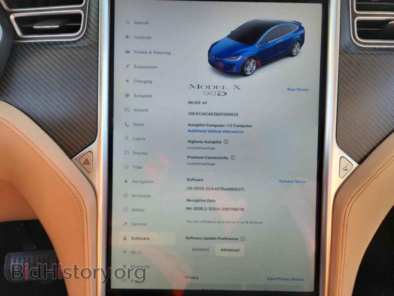 2016 Tesla MODEL X (VIN 5YJXCAE29GF006932) — фото 9 из 15