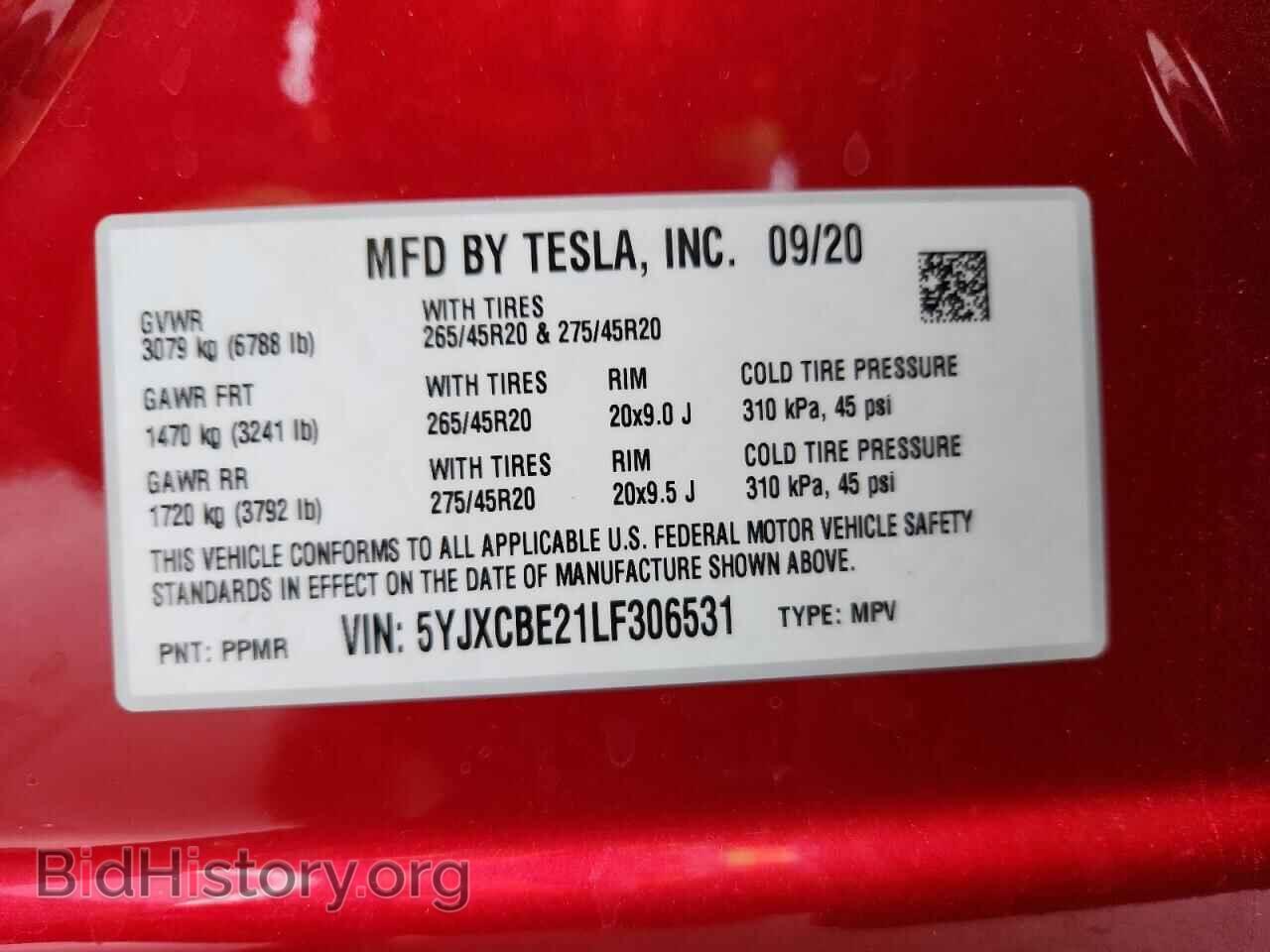 2020 TESLA MODEL X - VIN: 5YJXCBE21LF306531 - Photo 13