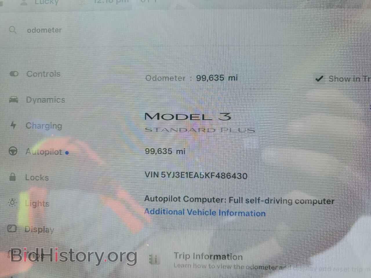 2019 TESLA MODEL 3 - VIN: 5YJ3E1EA5KF486430 - Фото 9