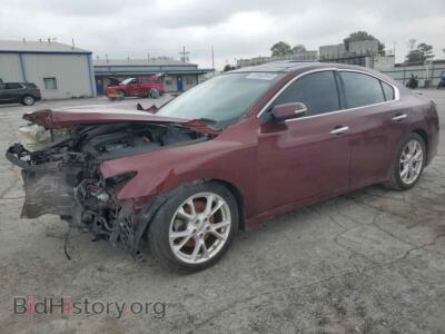 2012 Nissan MAXIMA S, темно-бордовый — VIN 1N4AA5AP7CC863073, Copart