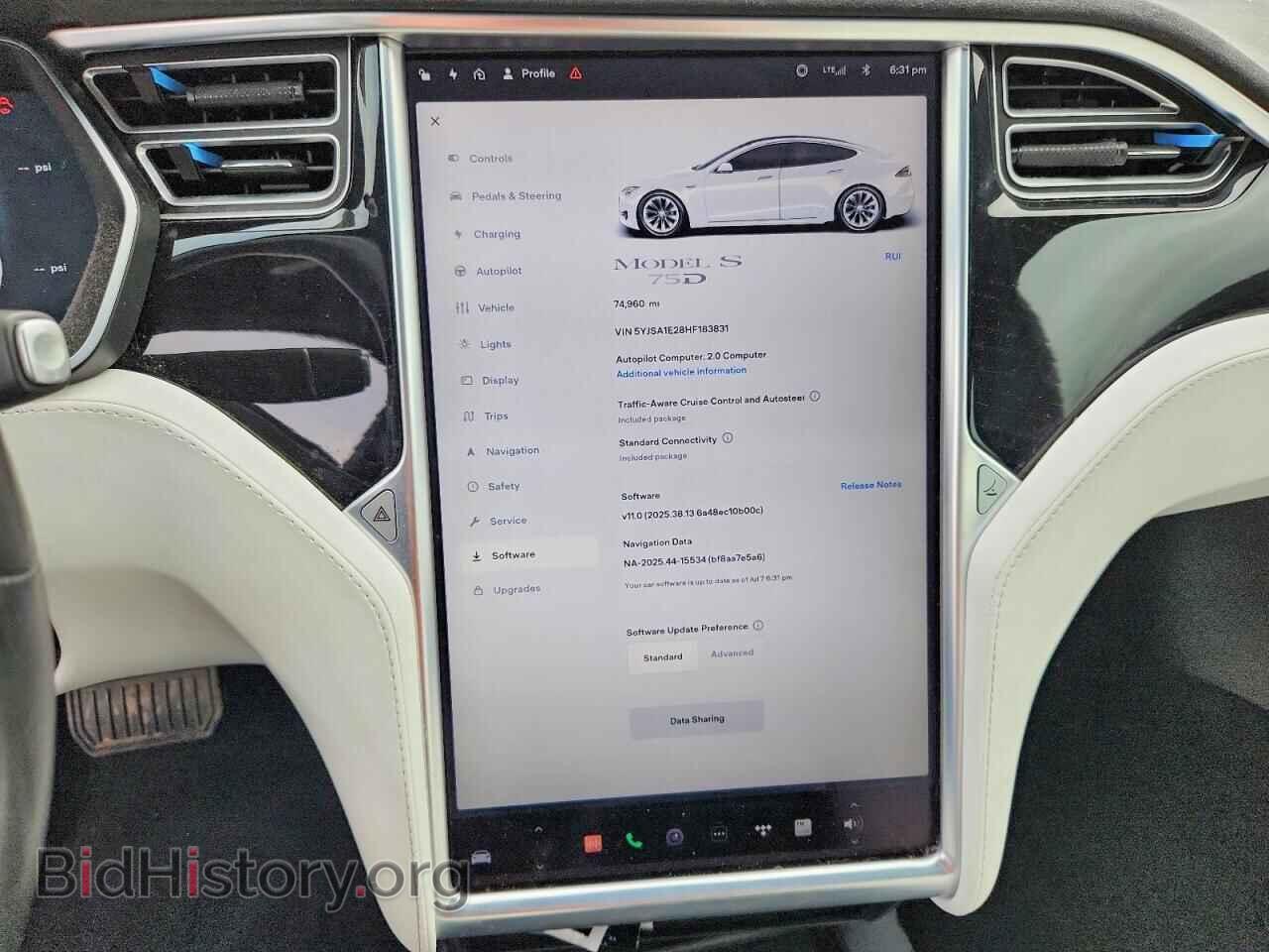 2017 Tesla MODEL S (VIN 5YJSA1E28HF183831) — фото 9 из 13