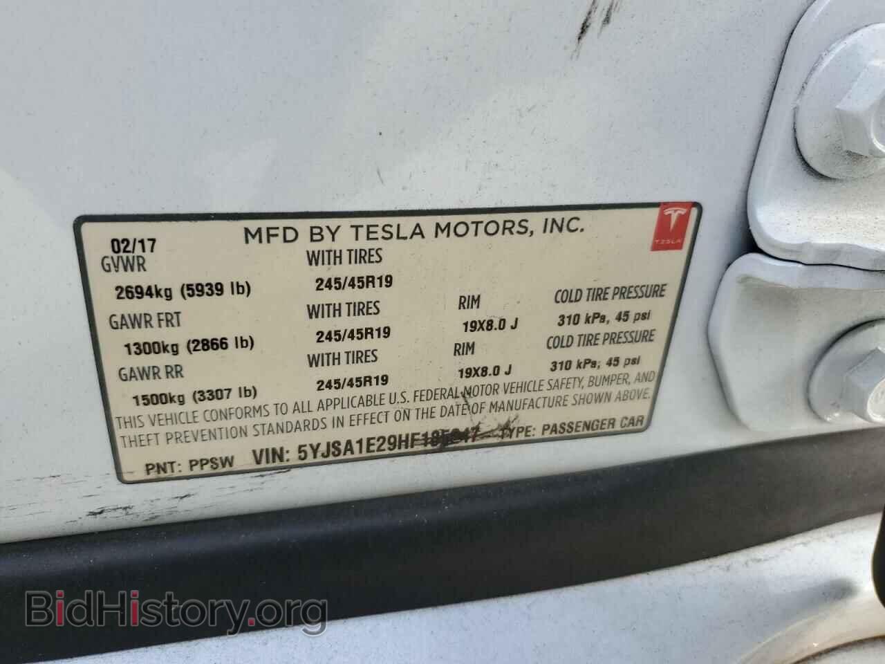 2017 TESLA MODEL S - VIN: 5YJSA1E29HF185247 - Photo 12