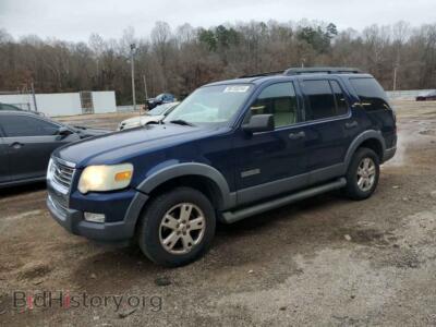 2006 Ford EXPLORER XLT, blue — VIN 1FMEU63816UB20868, Copart