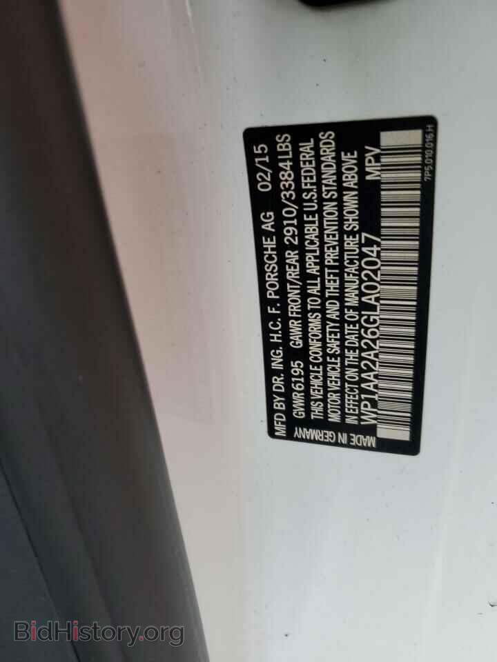 2016 PORSCHE CAYENNE - VIN: WP1AA2A26GLA02047 - Фото 12