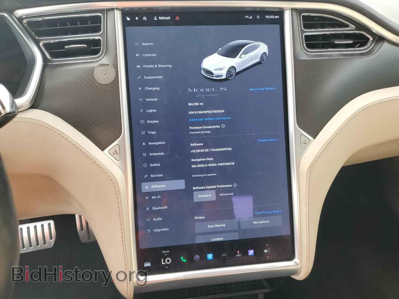 2012 TESLA MODEL S - VIN: 5YJSA1DP8CFS01024 - Photo 9
