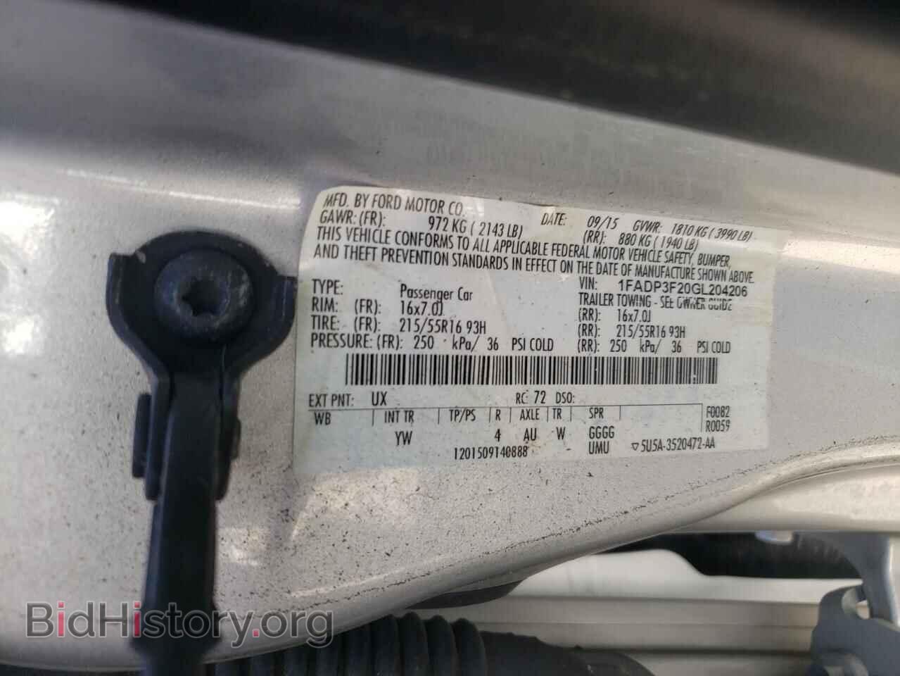 2016 FORD FOCUS - VIN: 1FADP3F20GL204206 - Photo 12