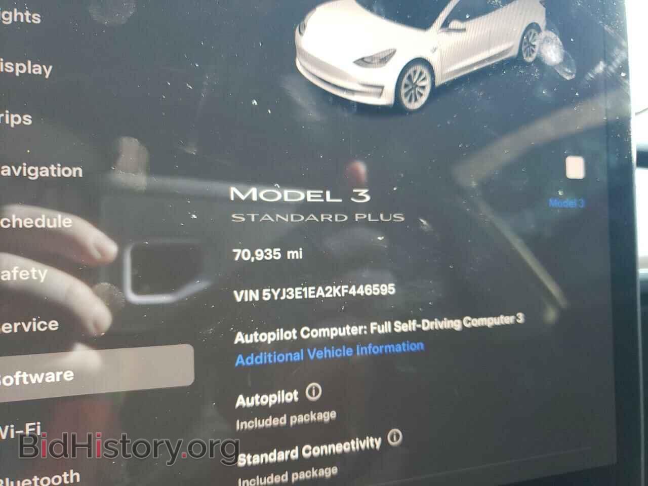 2019 TESLA MODEL 3 - VIN: 5YJ3E1EA2KF446595 - Фото 9