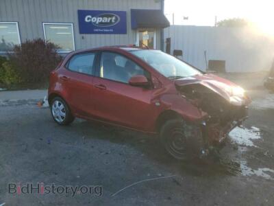 2014 Mazda 2 Sport, maroon — VIN JM1DE1KY7E0177471, Copart