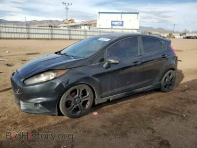 2015 Ford FIESTA ST, черный — VIN 3FADP4GX1FM145325, Copart