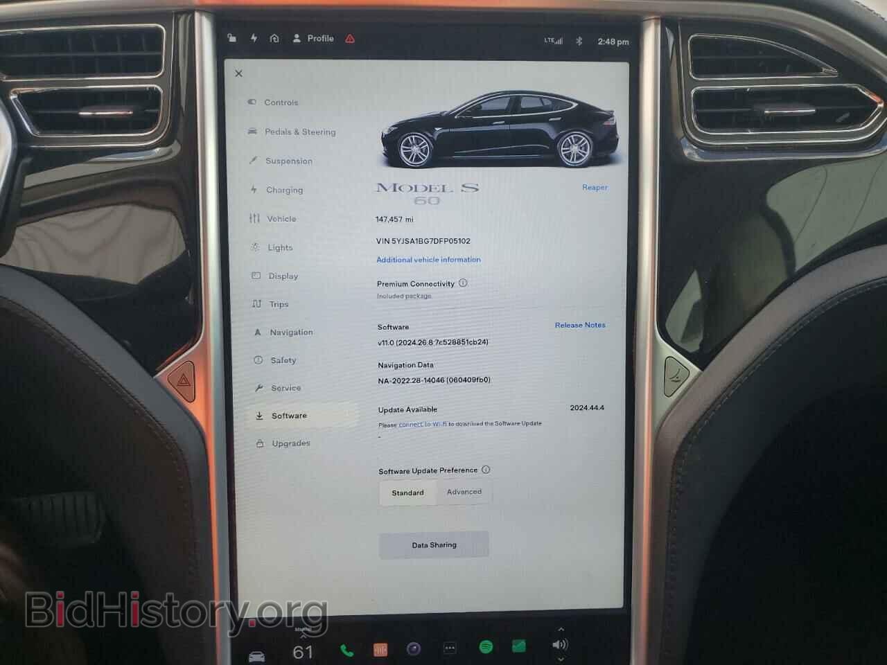 2013 TESLA MODEL S - VIN: 5YJSA1BG7DFP05102 - Фото 9