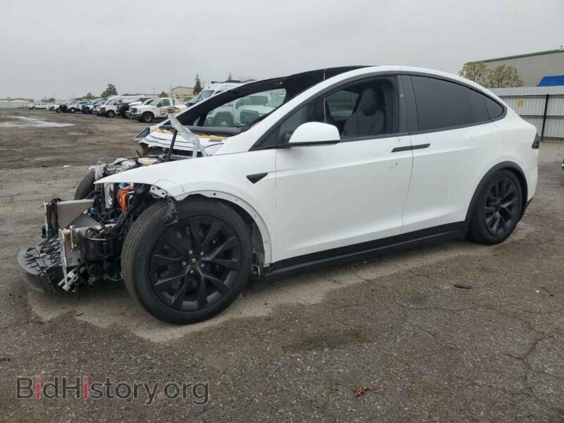 2023 Tesla MODEL X (VIN 7SAXCAE58PF379943) — photo 1 of 15, Copart, damage: front end