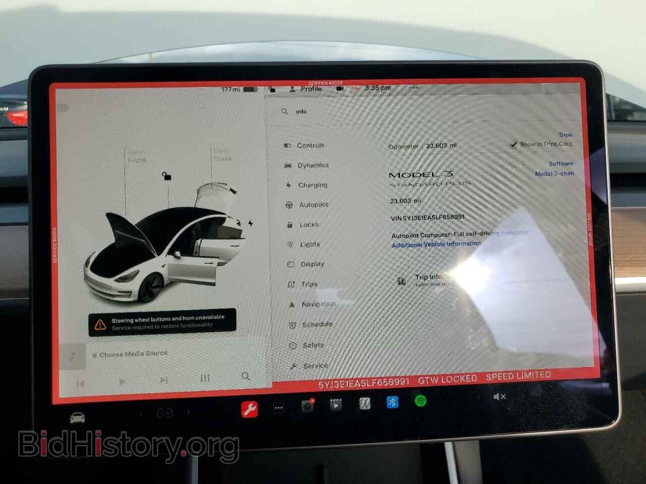 2020 TESLA MODEL 3 - VIN: 5YJ3E1EA5LF658991 - Photo 9