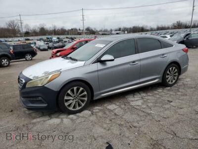 2016 Hyundai SONATA Sport, silver — VIN 5NPE34AF9GH416102, Copart