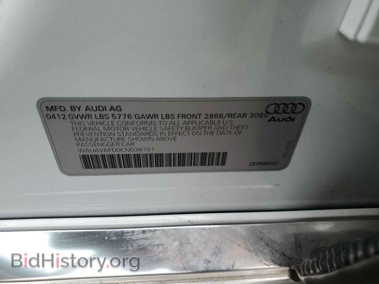 2012 AUDI A8 - VIN: WAUAVAFD0CN036751 - Photo 12