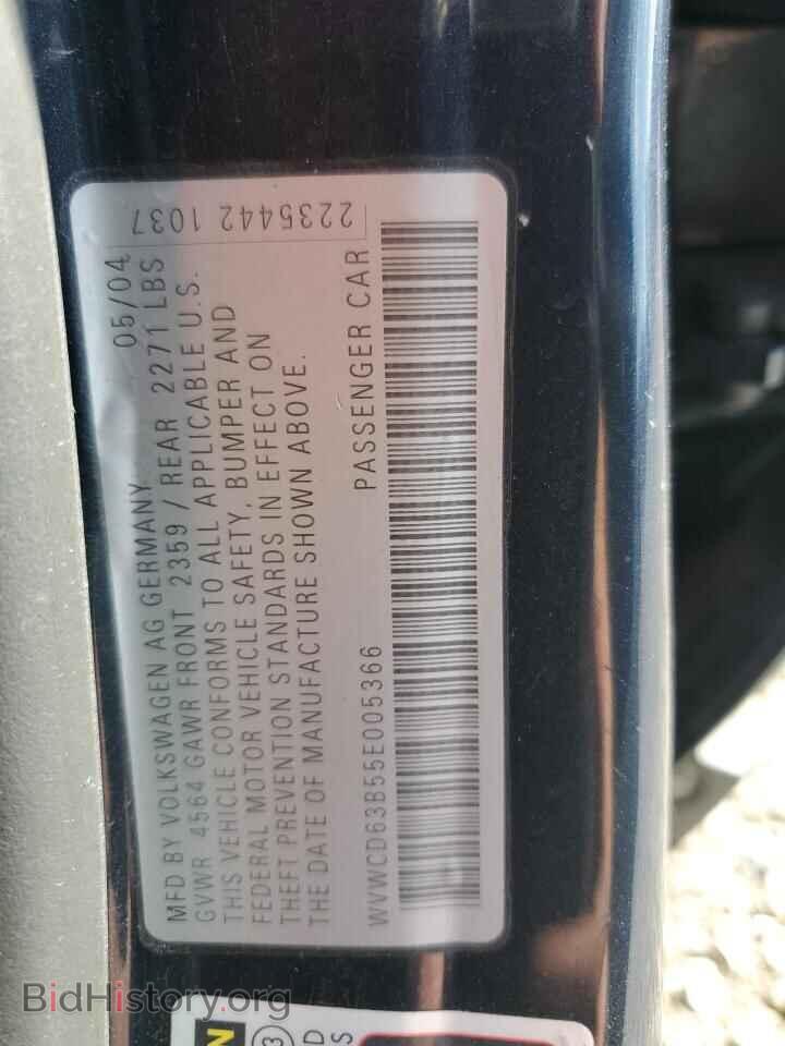 2005 VOLKSWAGEN PASSAT - VIN: WVWCD63B55E005366 - Photo 12