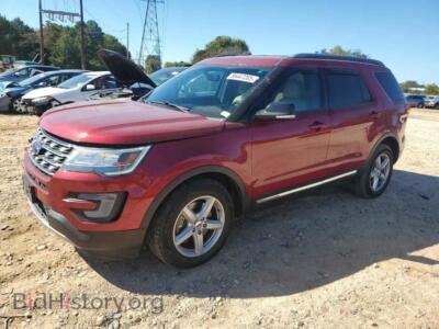 2017 Ford EXPLORER XLT, maroon — VIN 1FM5K7D89HGA25812, Copart