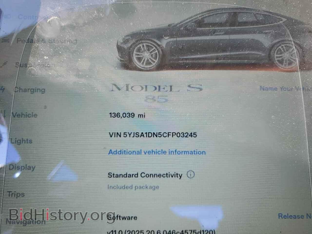 2012 TESLA MODEL S - VIN: 5YJSA1DN5CFP03245 - Photo 9
