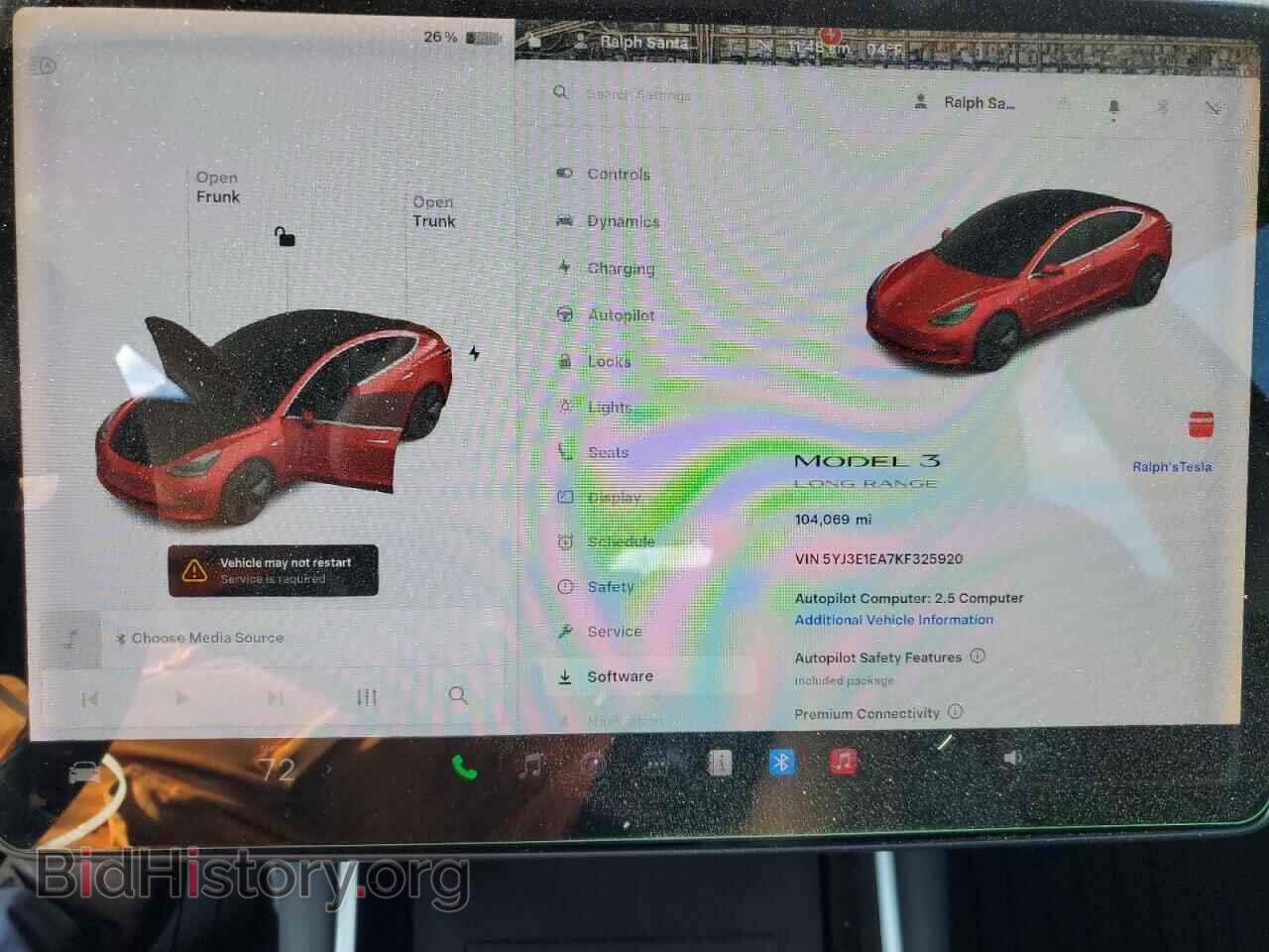 2019 TESLA MODEL 3 - VIN: 5YJ3E1EA7KF325920 - Фото 9