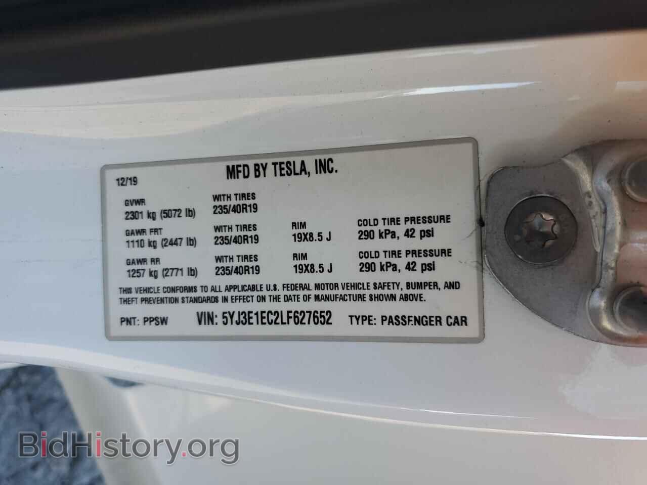 2020 TESLA MODEL 3 - VIN: 5YJ3E1EC2LF627652 - Photo 14
