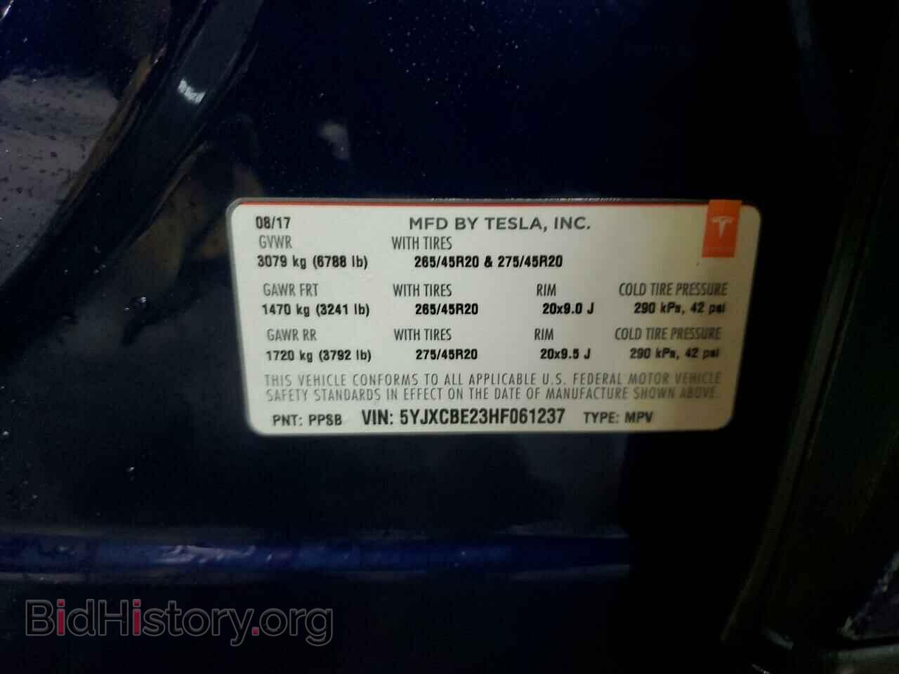 2017 TESLA MODEL X - VIN: 5YJXCBE23HF061237 - Photo 13
