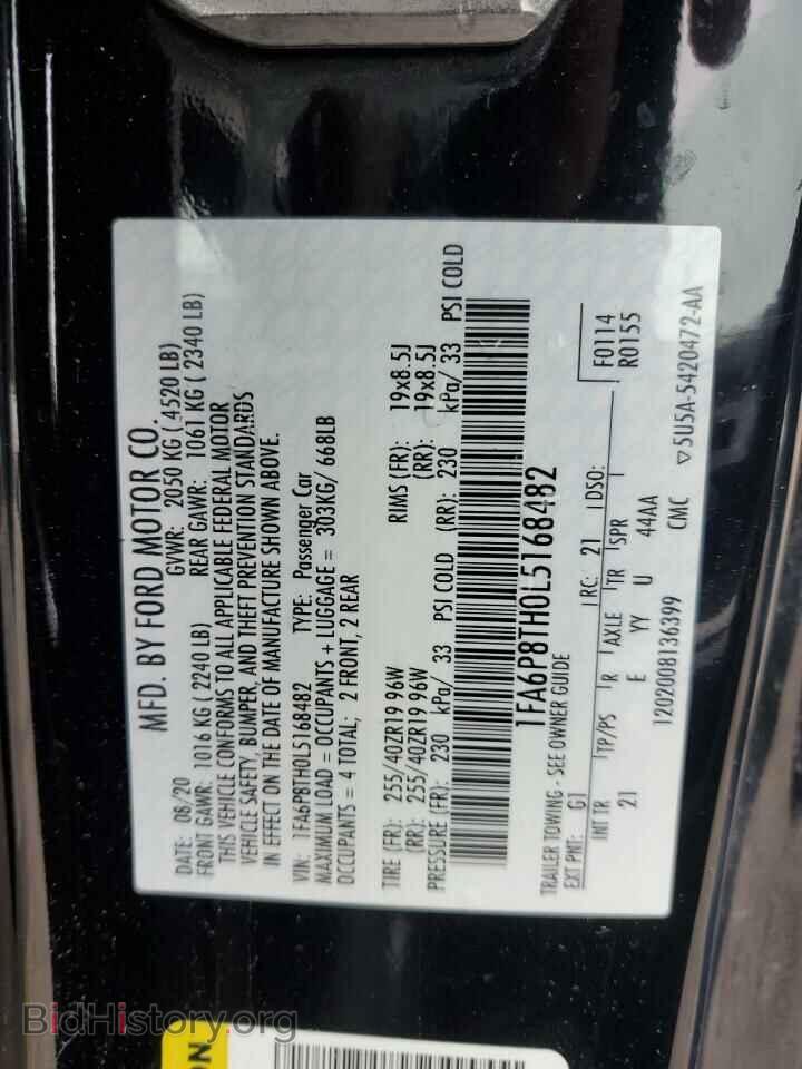 2020 FORD ALL Models - VIN: 1FA6P8TH0L5168482 - Photo 12