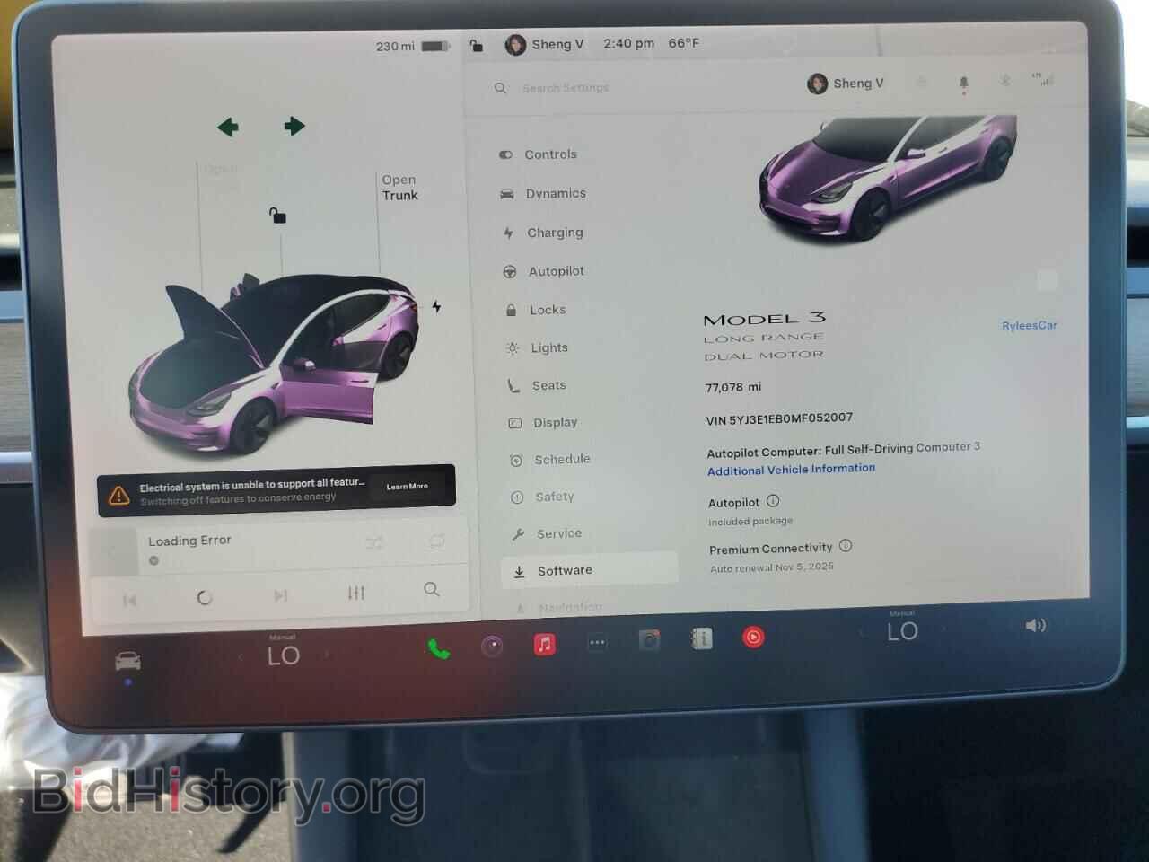 2021 TESLA MODEL 3 - VIN: 5YJ3E1EB0MF052007 - Photo 9