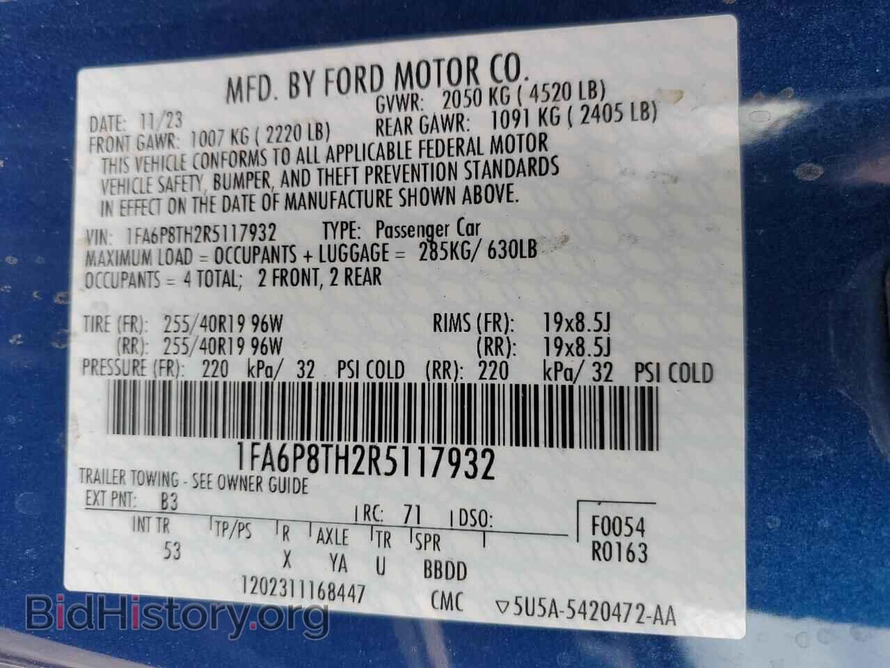 2024 FORD ALL Models - VIN: 1FA6P8TH2R5117932 - Photo 12