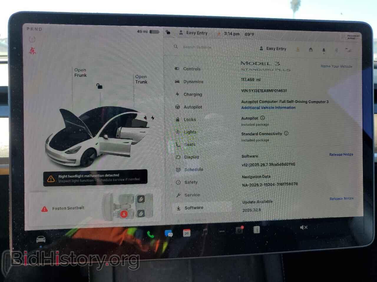 2021 TESLA MODEL 3 - VIN: 5YJ3E1EA8MF014631 - Photo 9