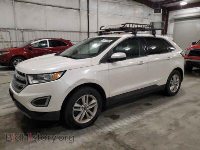2015 Ford EDGE SEL, white — VIN 2FMTK4J91FBB24583, Copart