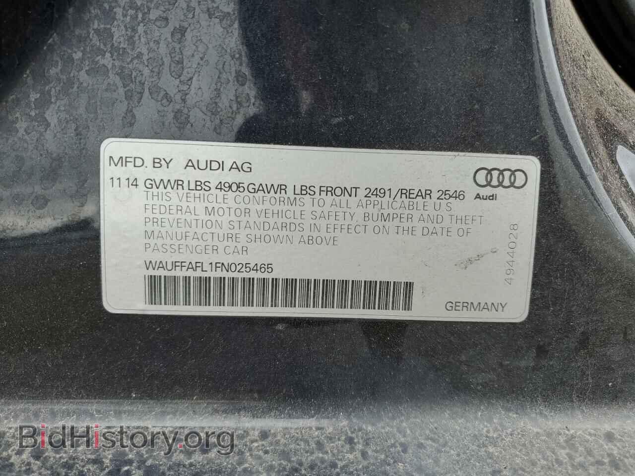 2015 AUDI A4 - VIN: WAUFFAFL1FN025465 - Фото 13