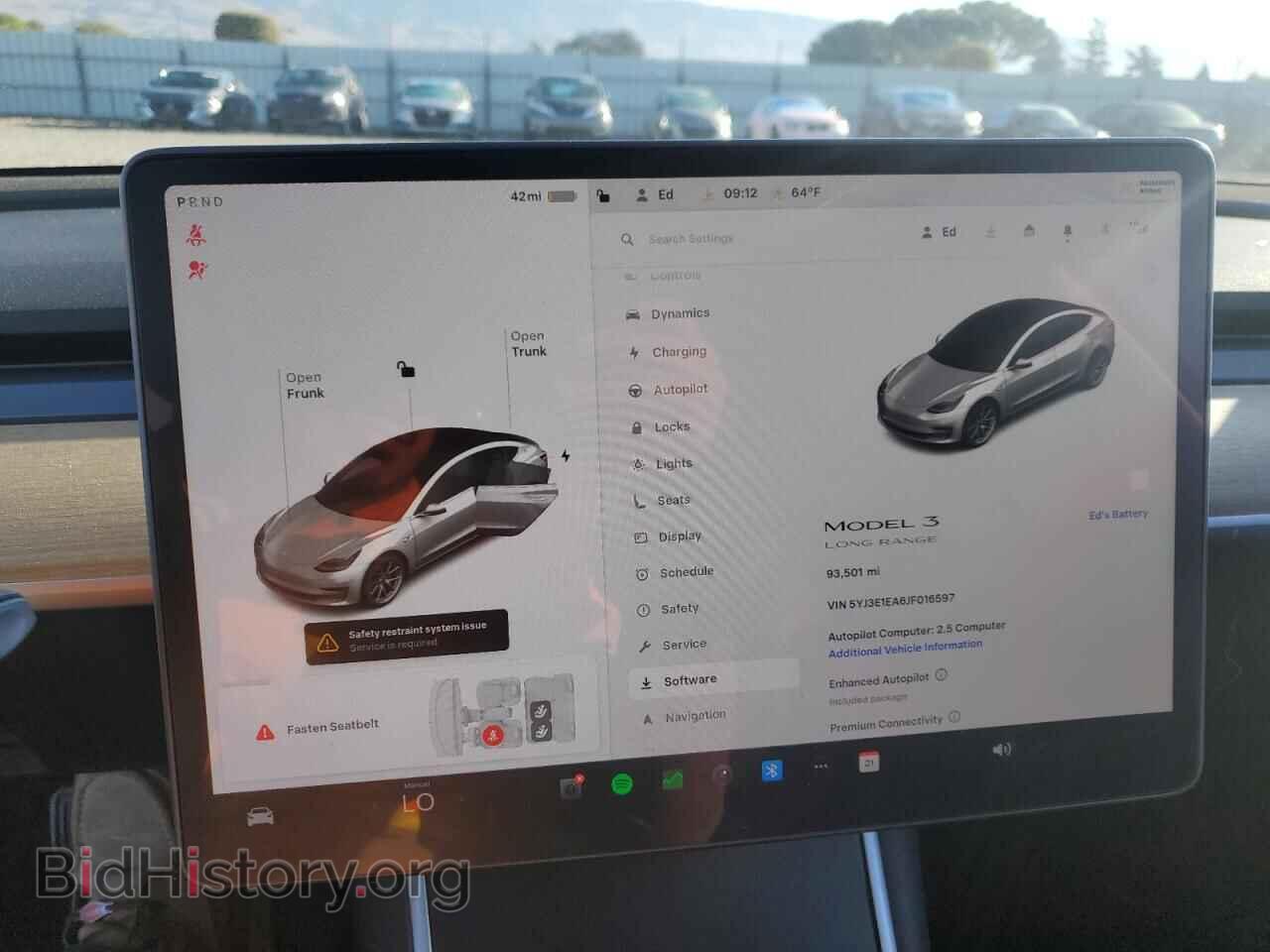 2018 TESLA MODEL 3 - VIN: 5YJ3E1EA6JF016597 - Photo 9