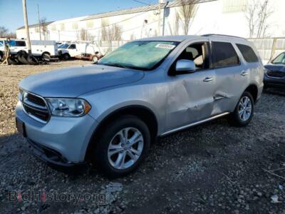 2013 Dodge DURANGO Crew, silver — VIN 1C4RDJDG5DC632912, Copart