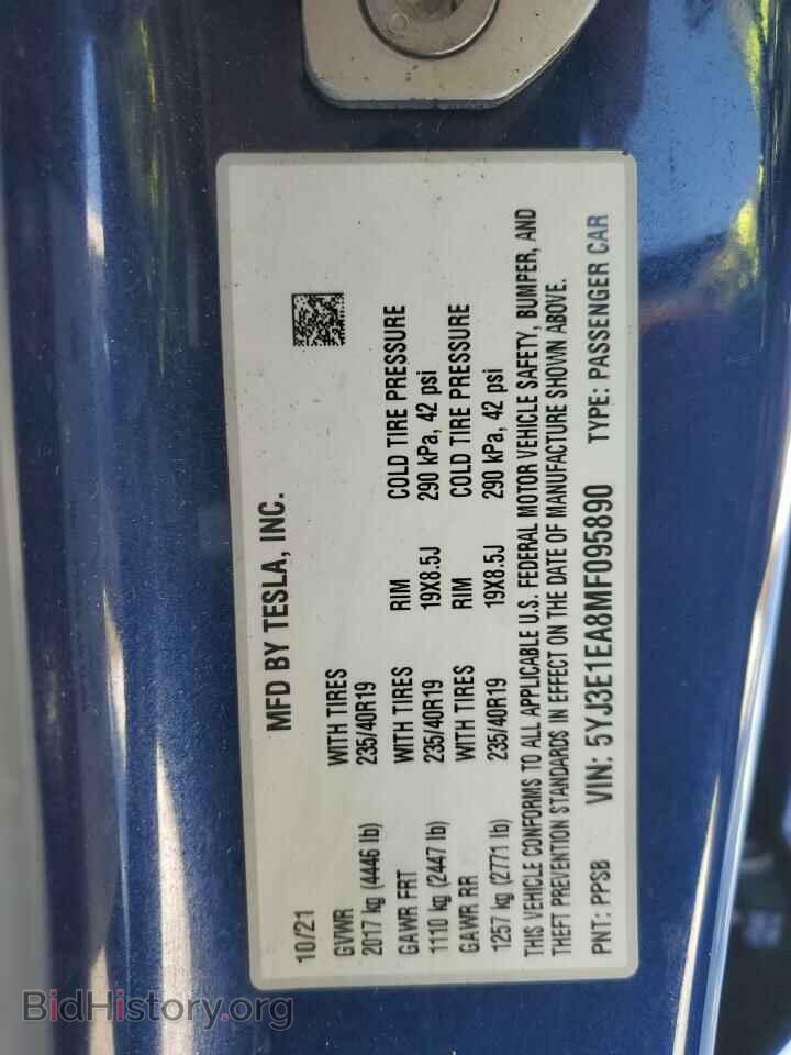 2021 TESLA MODEL 3 - VIN: 5YJ3E1EA8MF095890 - Photo 12