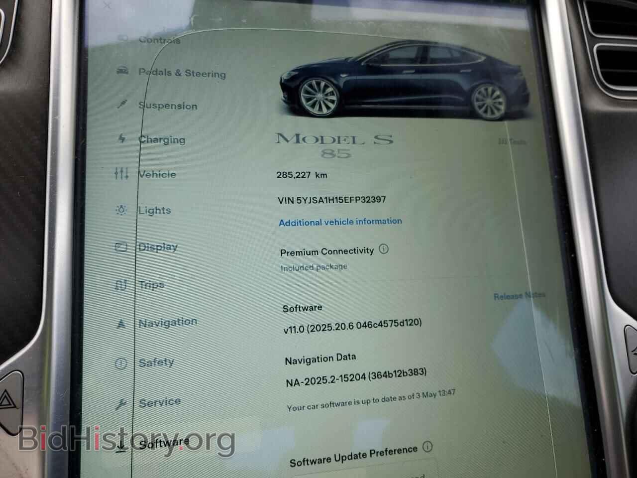 2014 TESLA MODEL S - VIN: 5YJSA1H15EFP32397 - Photo 9