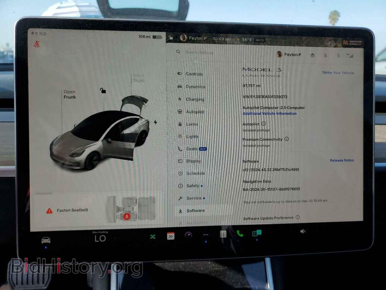 2018 TESLA MODEL 3 - VIN: 5YJ3E1EA5JF039272 - Photo 9