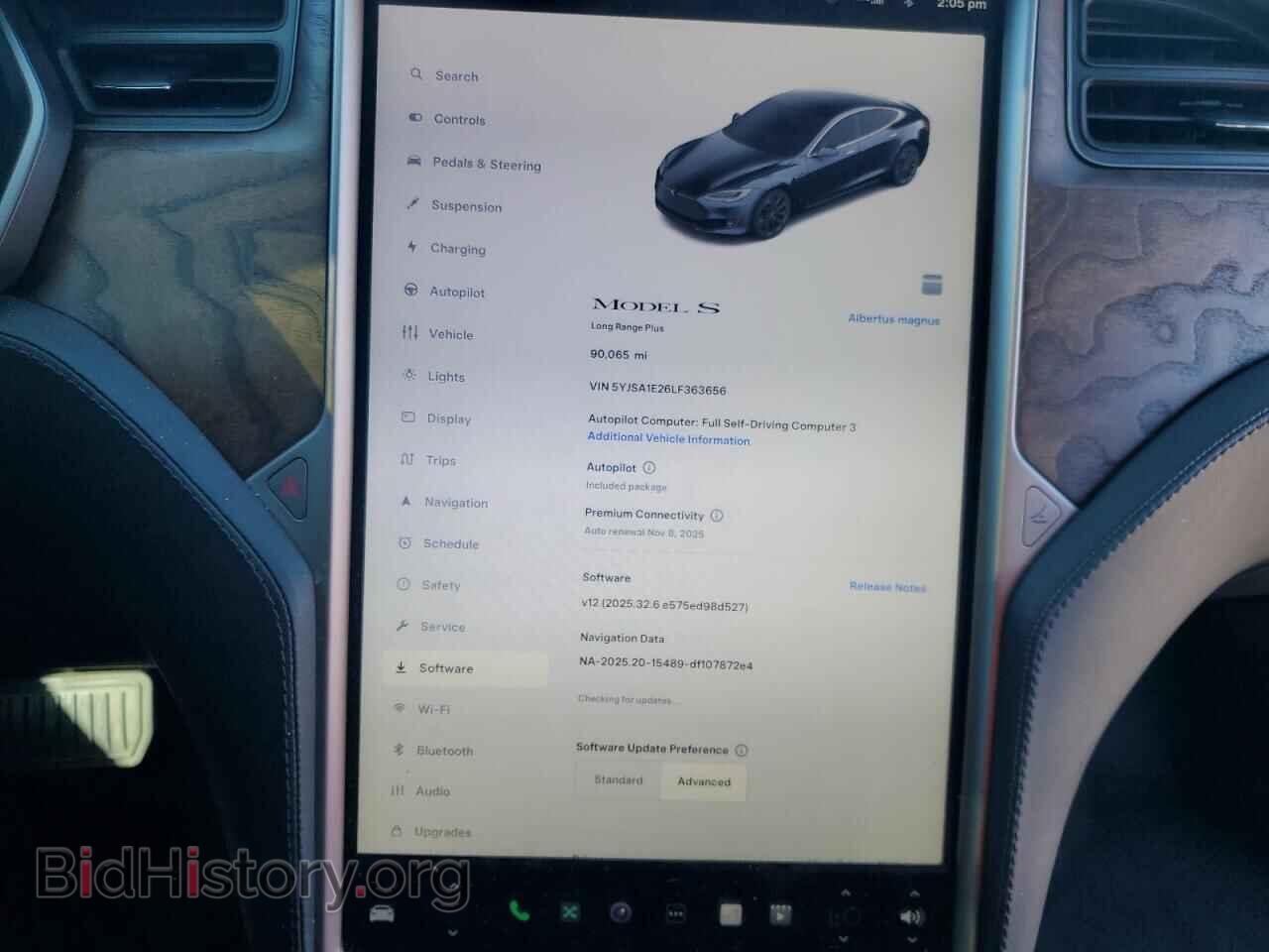 2020 TESLA MODEL S - VIN: 5YJSA1E26LF363656 - Фото 9